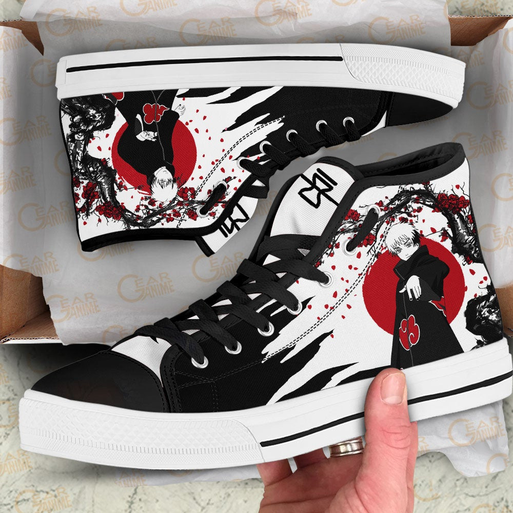 Sasori High Top Shoes Custom NRT Anime Sneakers Japan Style