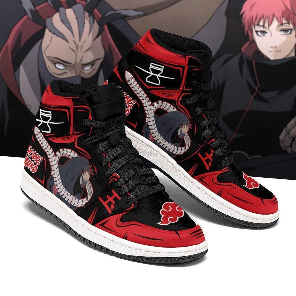 Sasori Hiruko Shoes Akatsuki Costume Anime JD1s Sneakers, Air Jordan Hightop