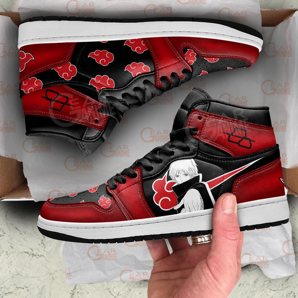 Sasori JD1s Sneakers Akatsuki Anime Shoes For Fans, Air Jordan Hightop