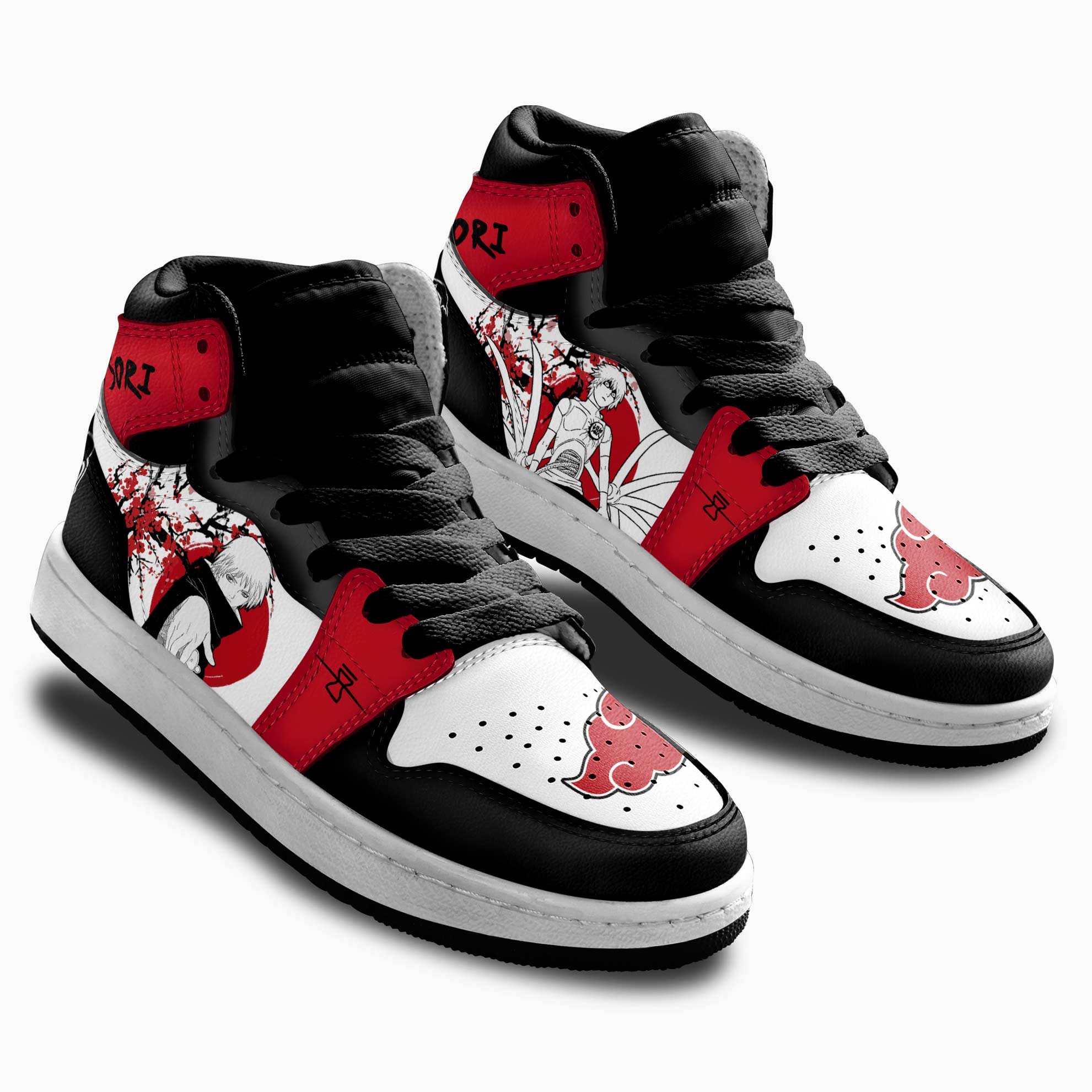 Sasori Kids Sneakers Custom Akatsuki Anime Shoes For Kids Japan Style