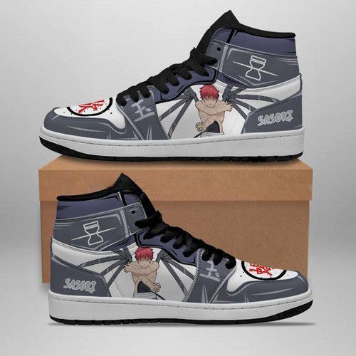 Sasori Naruto Anime 1 High Top Air Jordan Sneaker, Air Jordan Hightop