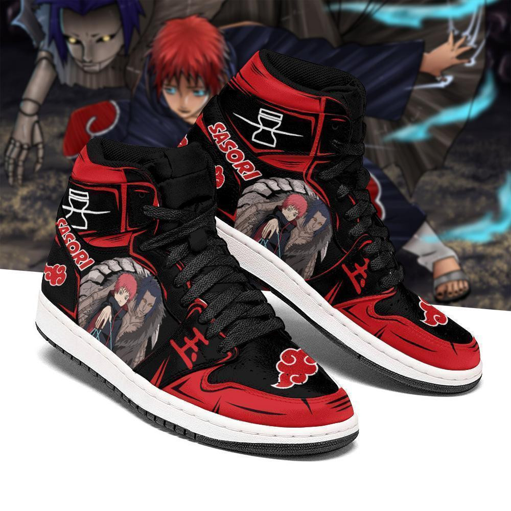 Sasori Shoes Skill Akatsuki Costume Anime JD1s Sneakers, Air Jordan Hightop