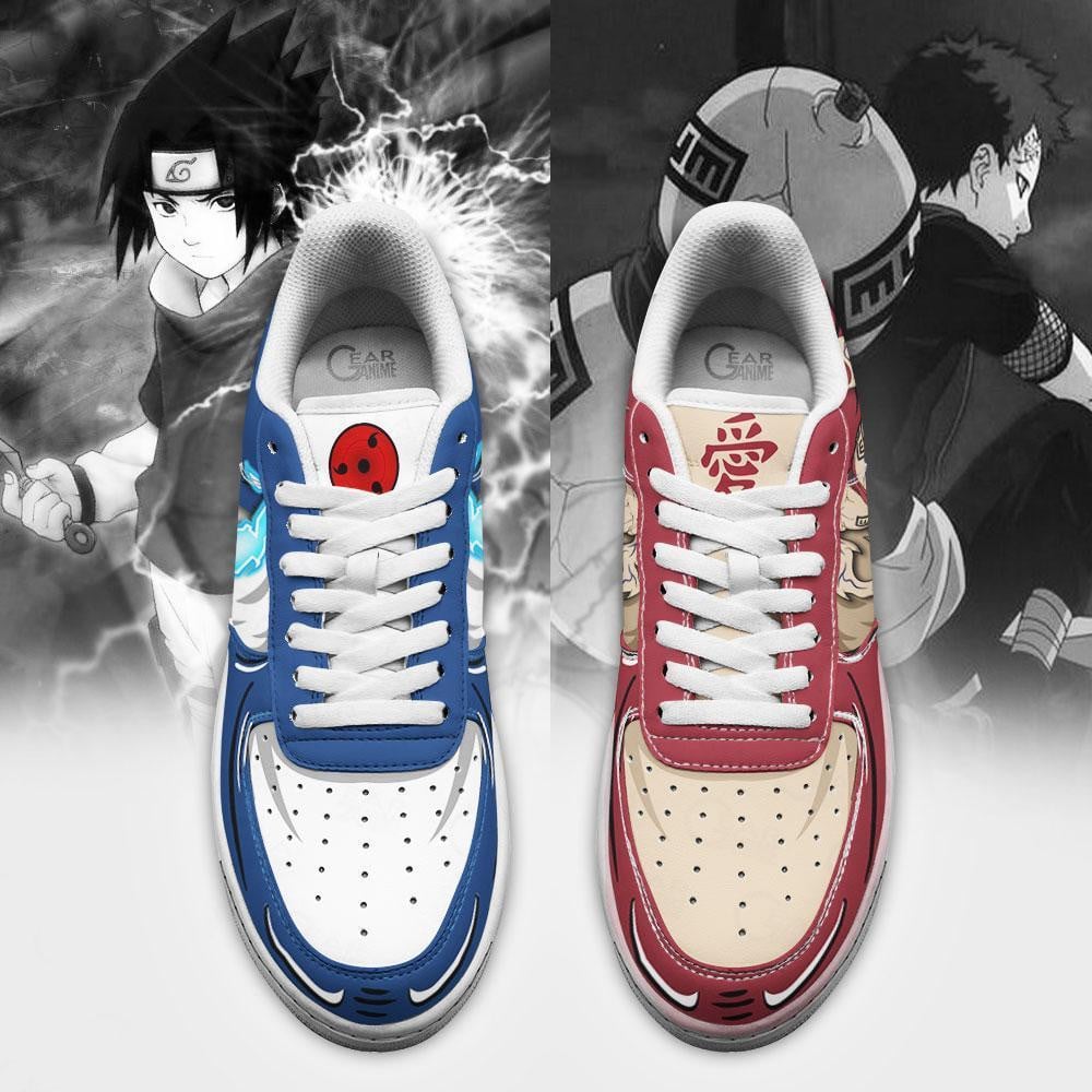 Sasuke and Gaara Air Sneakers Custom Jutsu Anime Shoes