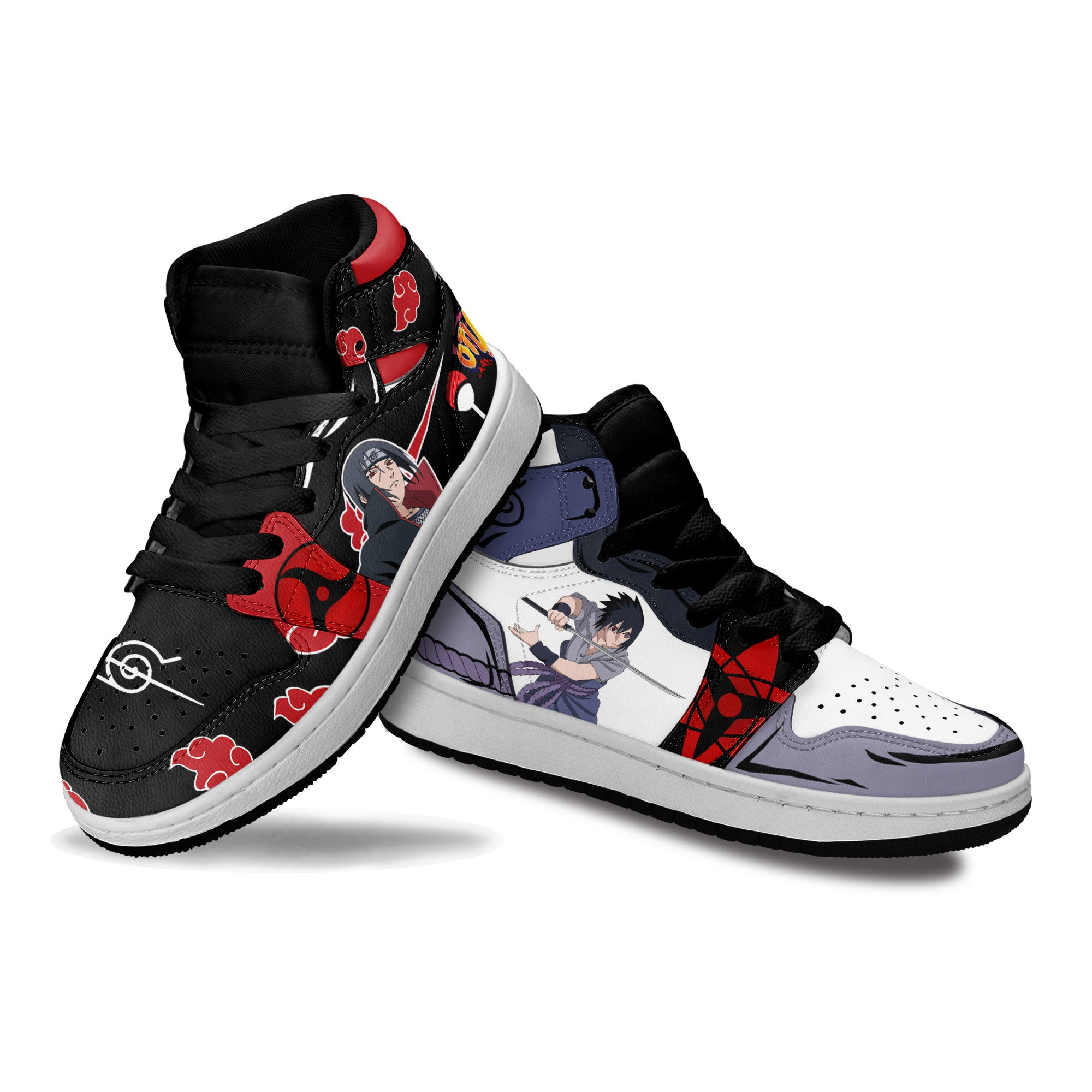 Sasuke and Itachi Kids Sneakers Custom Anime NRT Shoes For Kids