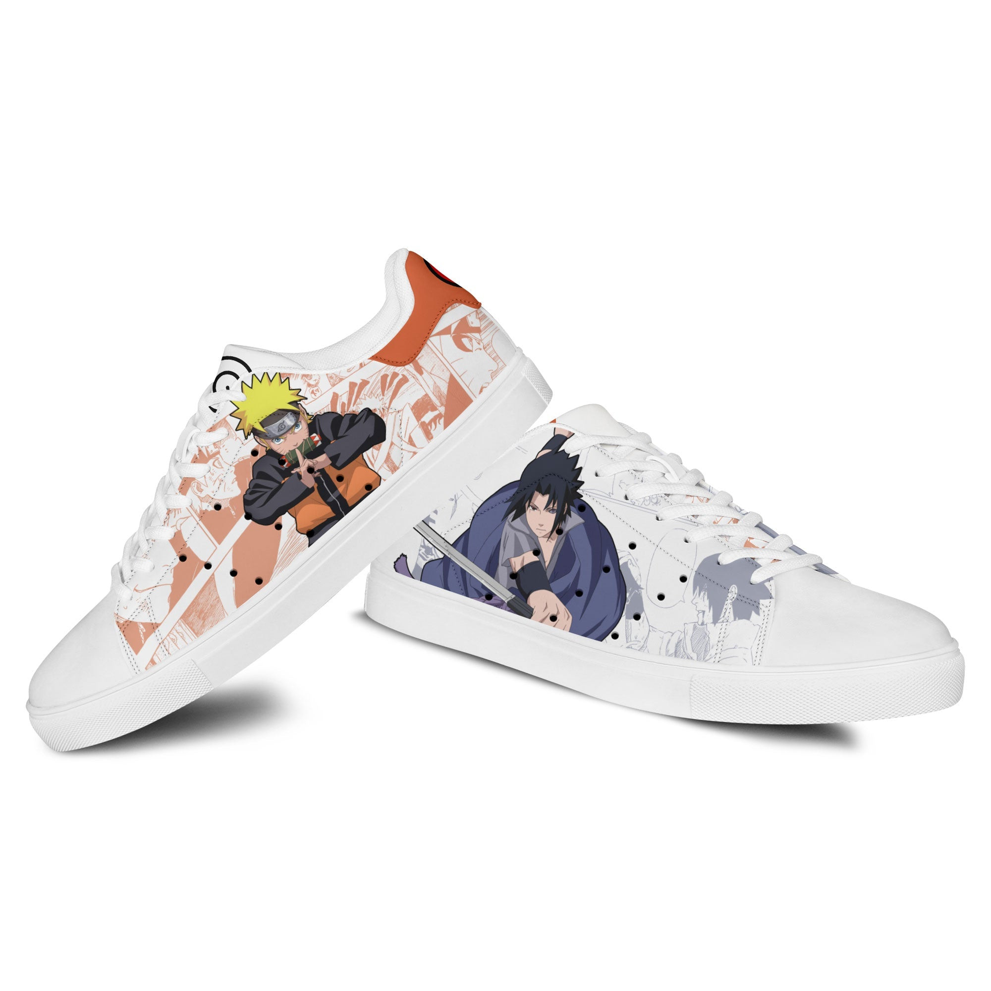 Sasuke and Naruto Anime Skate Shoes Custom For Fans