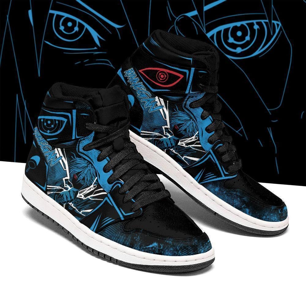 Sasuke Shoes Skill Rinegan Eyes Anime JD1s Sneakers, Air Jordan Hightop