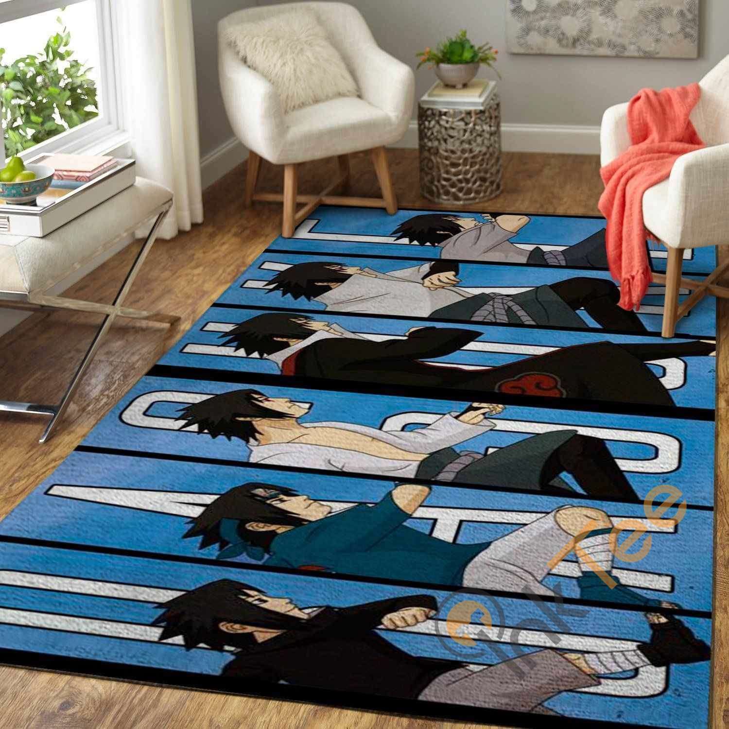 Sasuke Uchiha Area Rectangle Rug