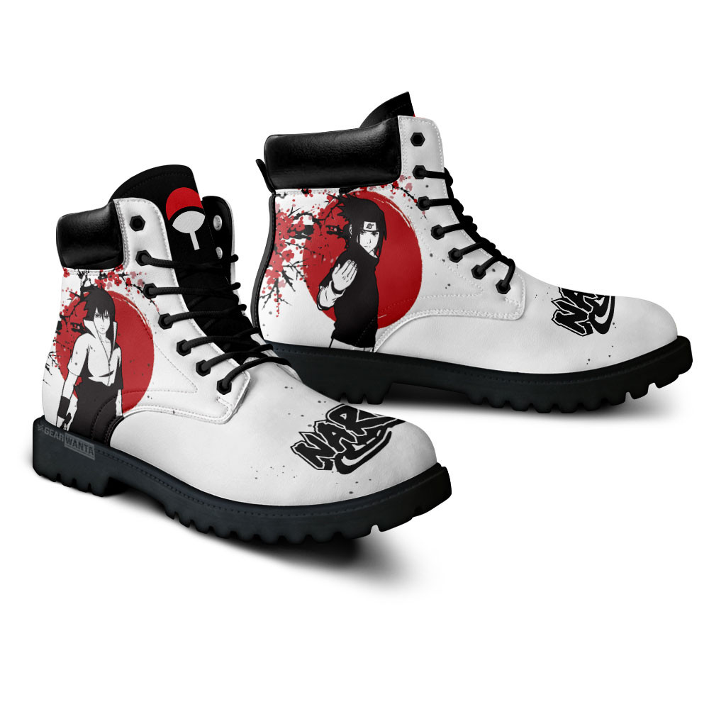 Sasuke Uchiha Boots Anime Custom Shoes Japan Style