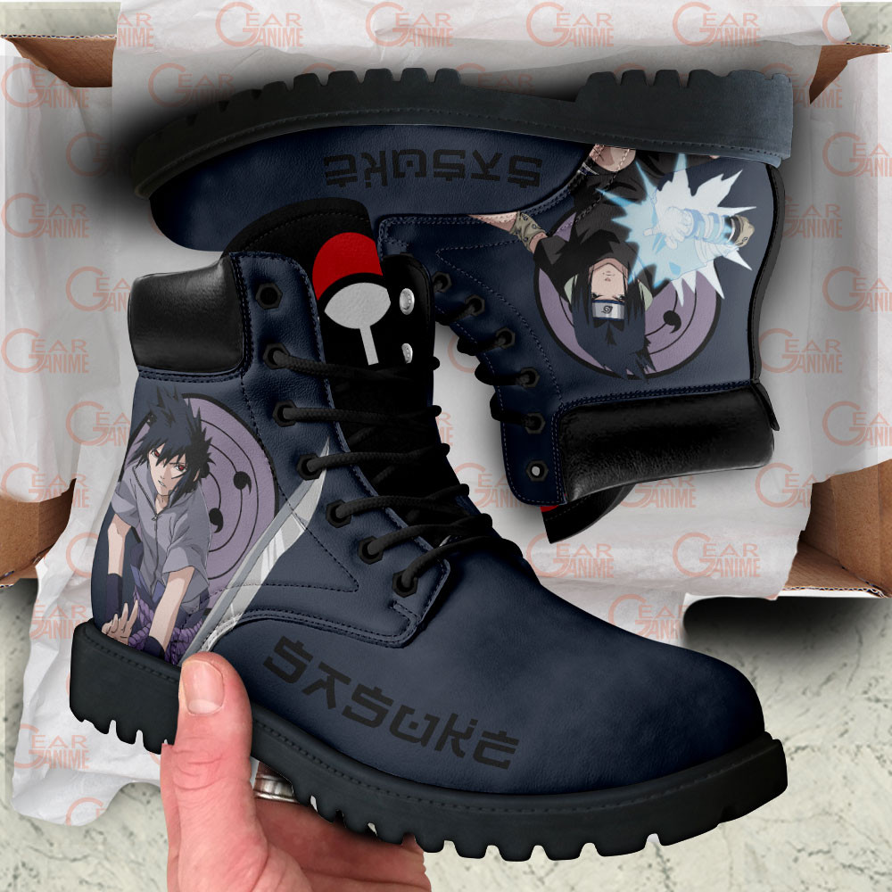 Sasuke Uchiha Boots Custom Shoes For Anime Fans