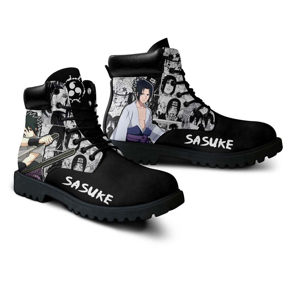 Sasuke Uchiha Boots Manga Anime Custom Shoes