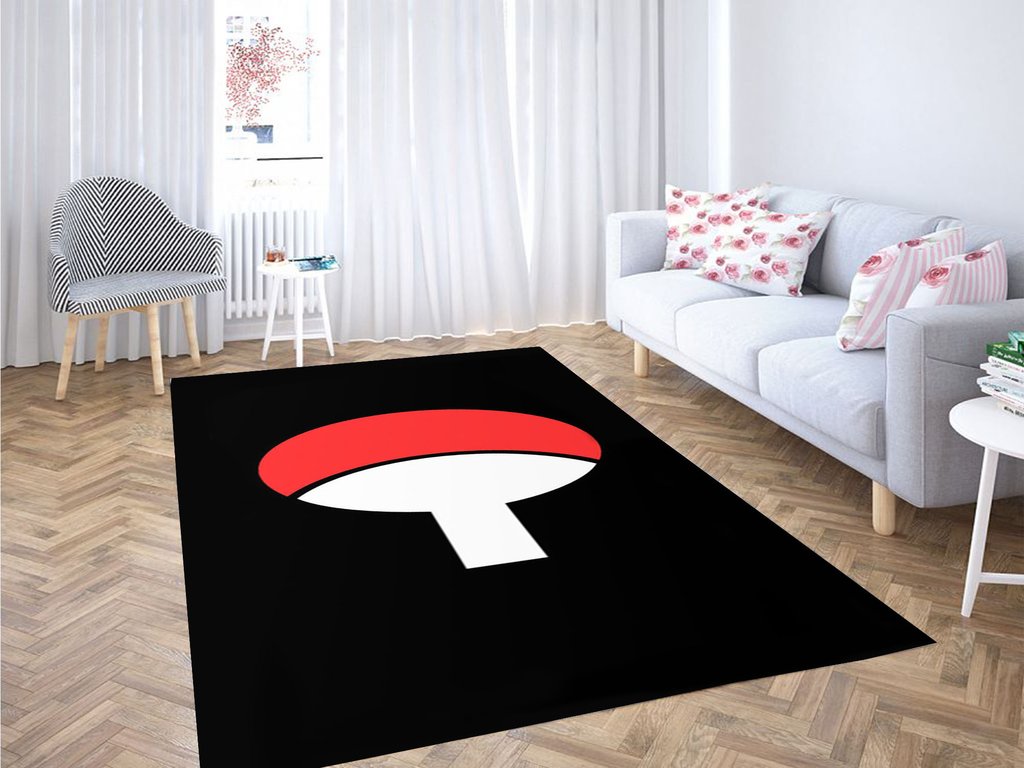 Sasuke Uchiha Clan Living Room Modern Carpet Rectangle Rug