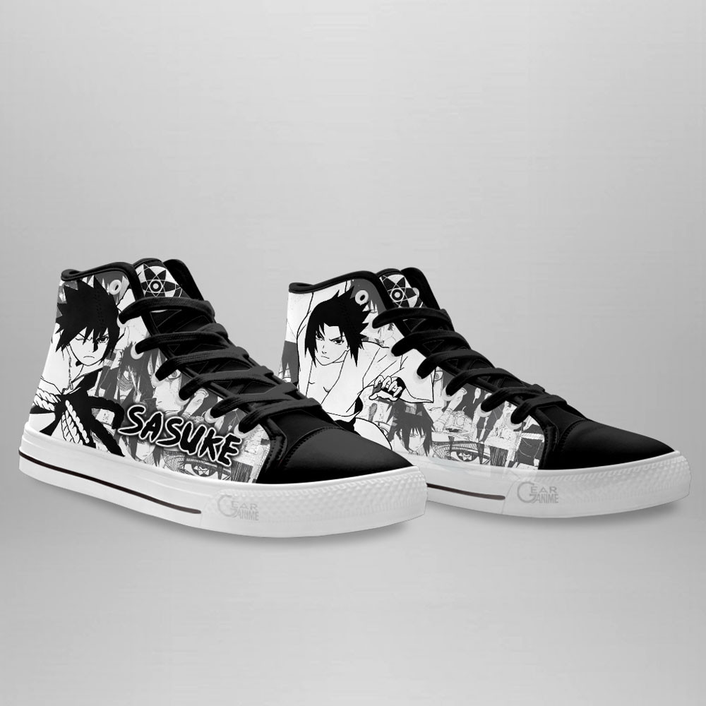 Sasuke Uchiha High Top Shoes Custom Manga Anime Sneakers