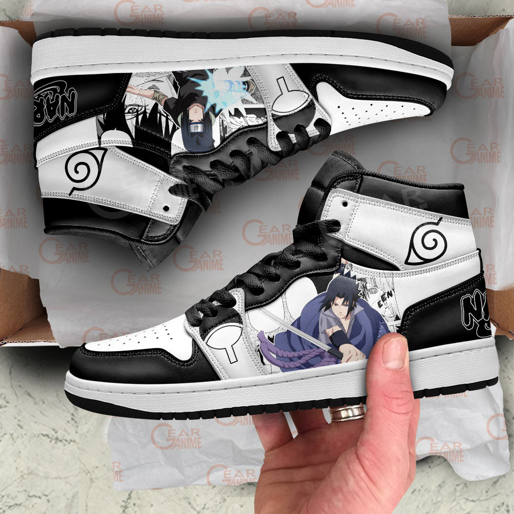 Sasuke Uchiha JD1s Sneakers Anime Shoes Mix Manga, Air Jordan Hightop