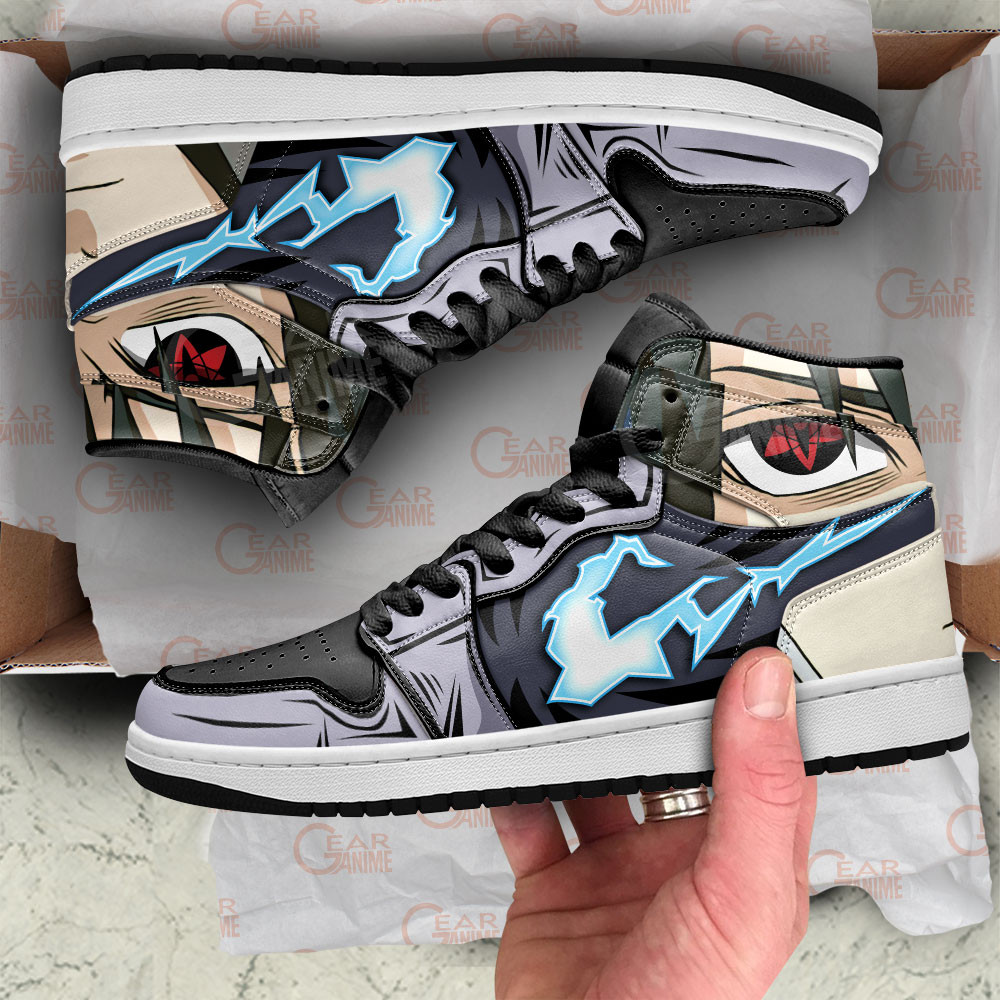 Sasuke Uchiha JD1s Sneakers Naruto Anime Shoes, Air Jordan Hightop