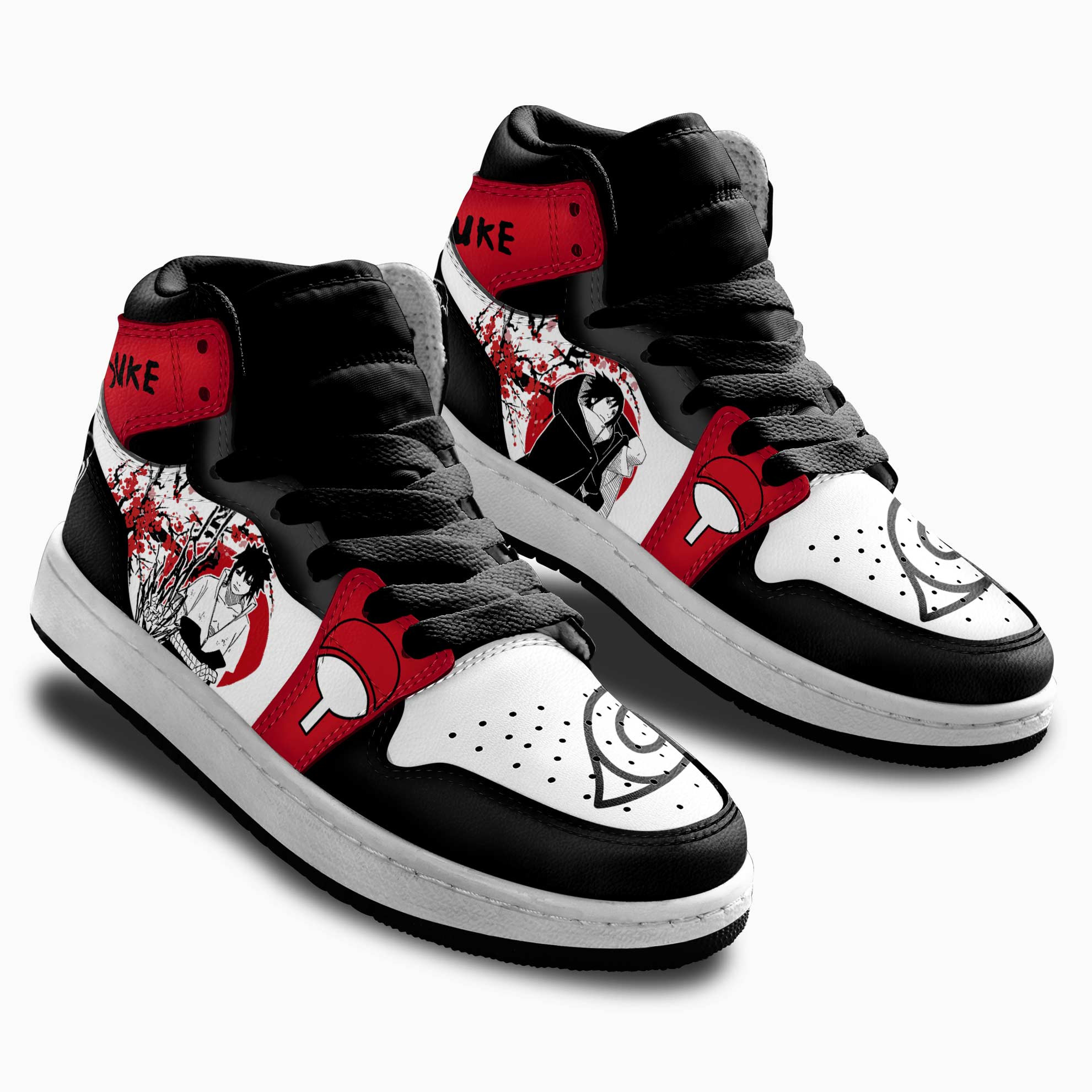 Sasuke Uchiha Kids Sneakers Custom Anime Shoes For Kids Japan Style
