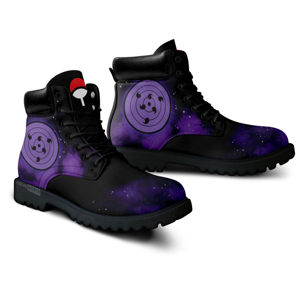 Sasuke Uchiha Rinnegan Boots Anime Custom Shoes