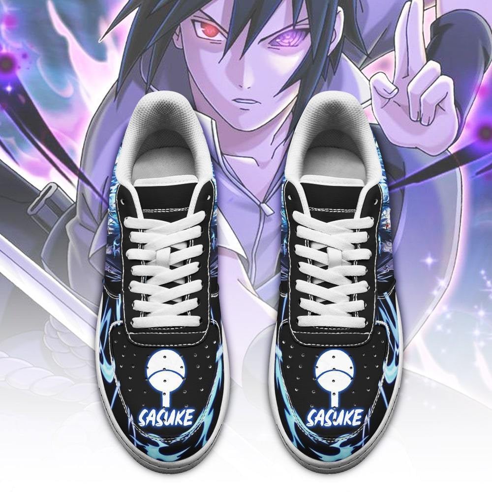 Sasuke Uchiha Sneakers Custom Anime Shoes Leather