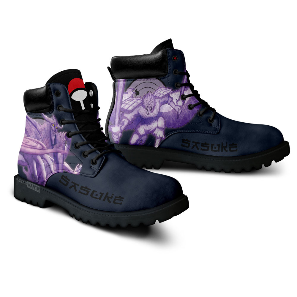 Sasuke Uchiha Susanoo Boots Custom Shoes For Anime Fans