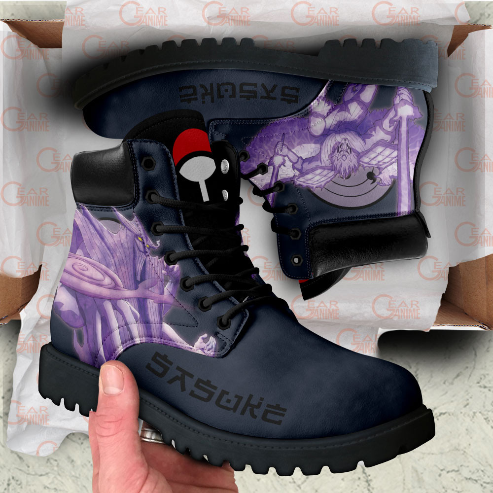 Sasuke Uchiha Susanoo Boots Custom Shoes For Anime Fans