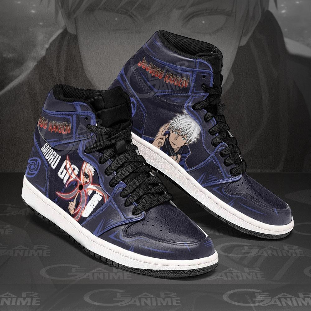 Satoru Gojo JD1s Sneakers Jujutsu Kaisen Anime Shoes, Air Jordan Hightop