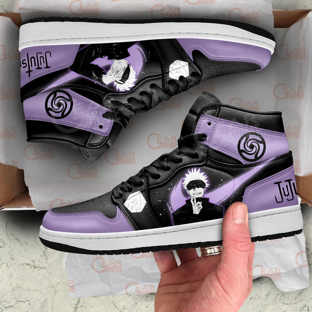 Satoru Gojo JD1s Sneakers Jujutsu Kaisen Anime Shoes, Air Jordan Hightop