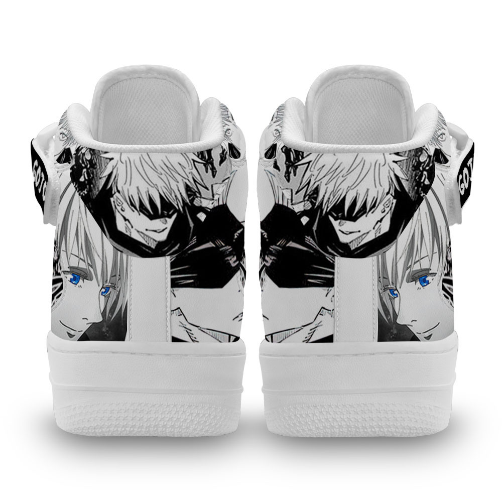 Satoru Gojo Sneakers Air Mid Custom Jujutsu Kaisen Manga Shoes