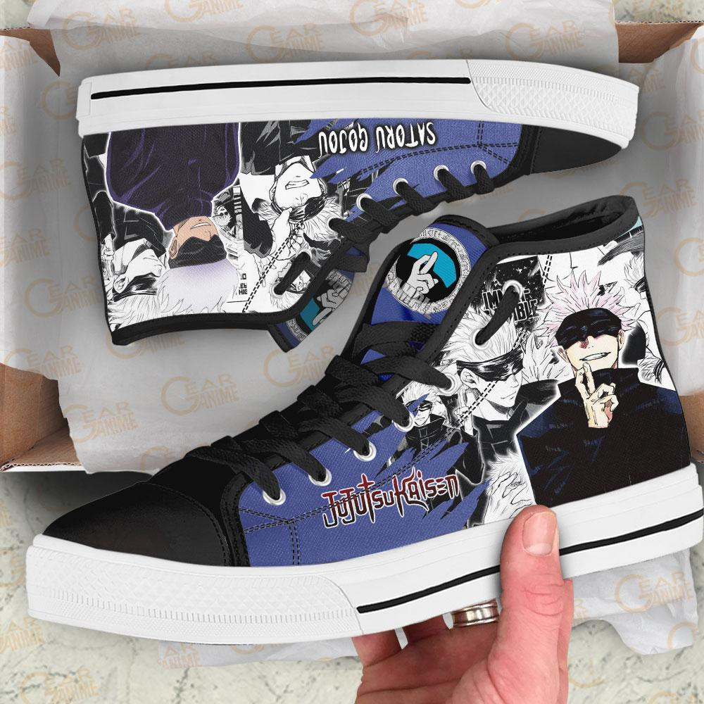 Satoru Gojou High Top Shoes Custom Manga Anime Jujutsu Kaisen Sneakers