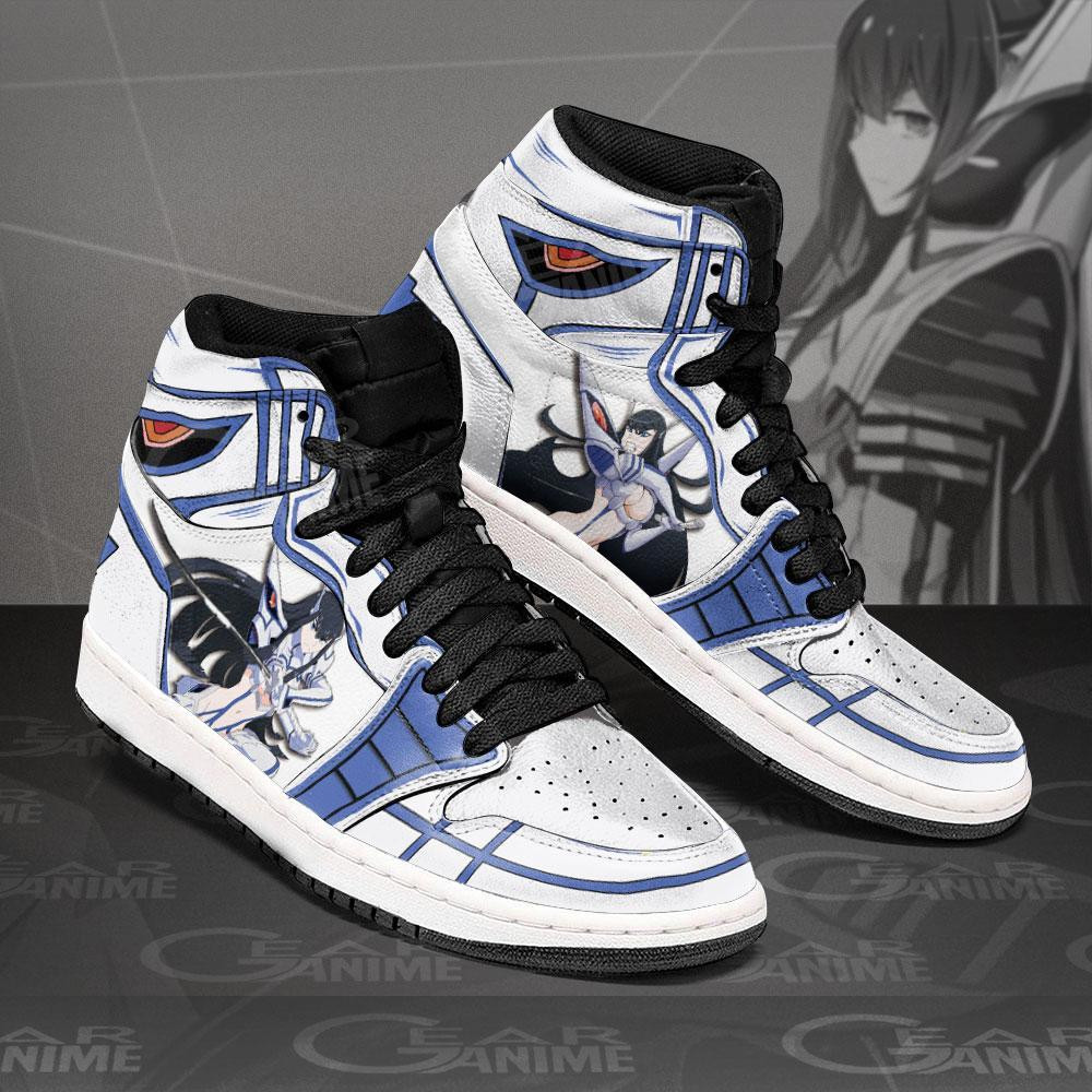 Satsuki Kiryuin JD1s Sneakers Anime Kill La Kill Shoes, Air Jordan Hightop