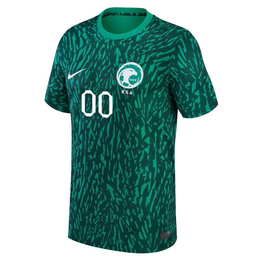 Saudi Arabia National Team FIFA World Cup Qatar 2022 Patch Away Men Soccer Jersey – Custom 00