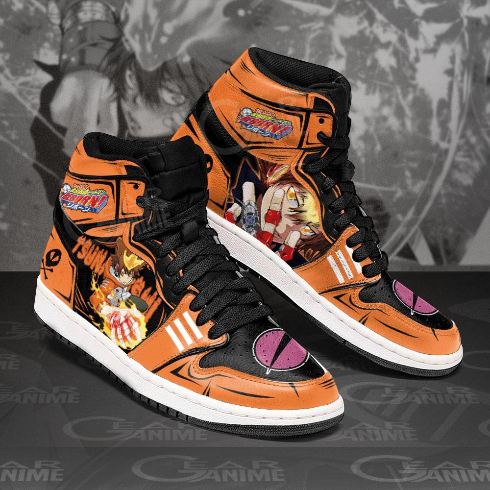Sawada Tsunayoshi JD1s Sneakers Reborn Anime Shoes, Air Jordan Hightop
