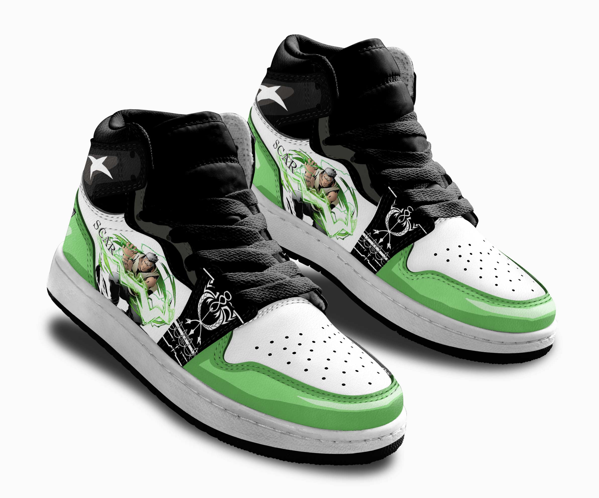 Scar Kids Sneakers Custom Fullmetal Alchemist Shoes For Kids