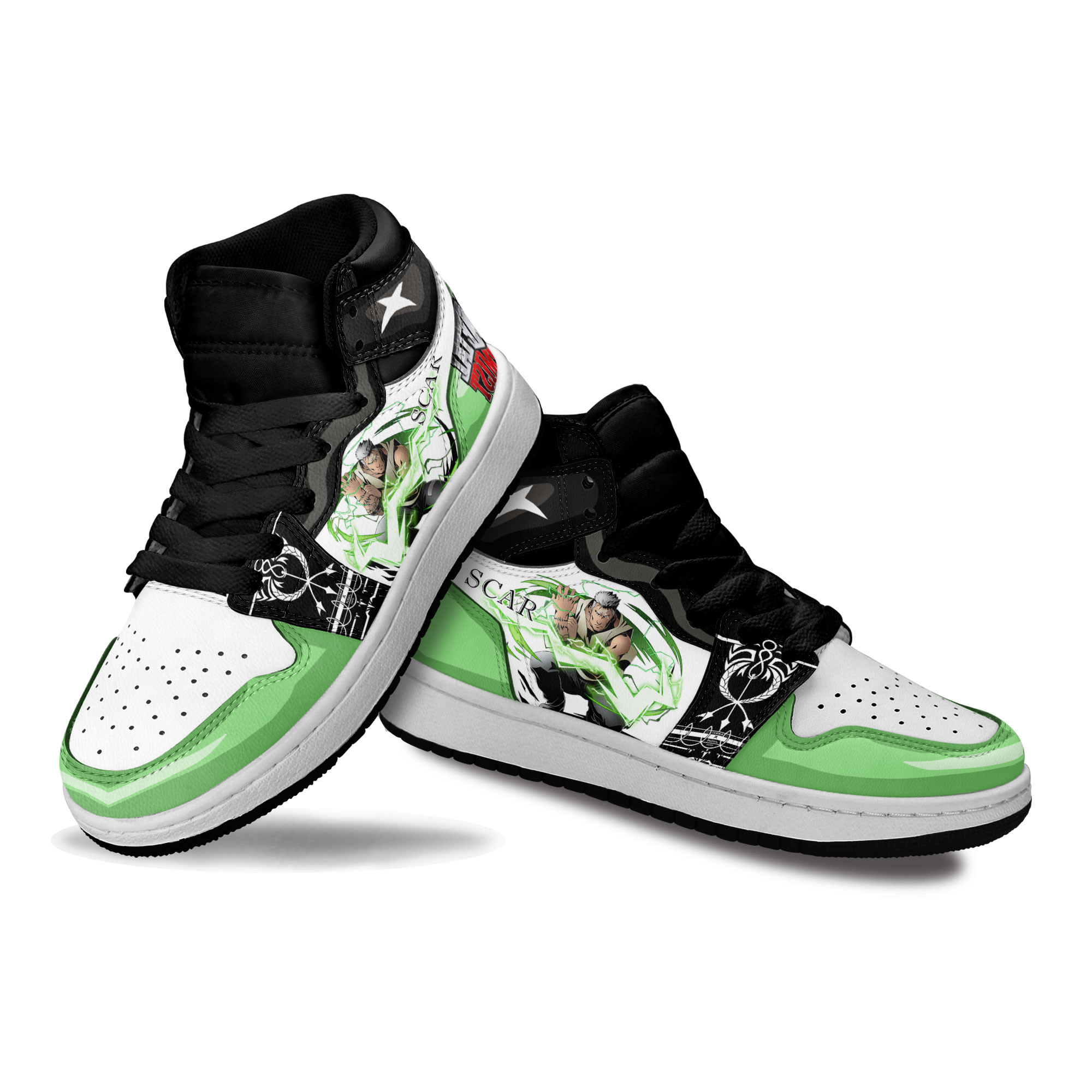 Scar Kids Sneakers Custom Fullmetal Alchemist Shoes For Kids