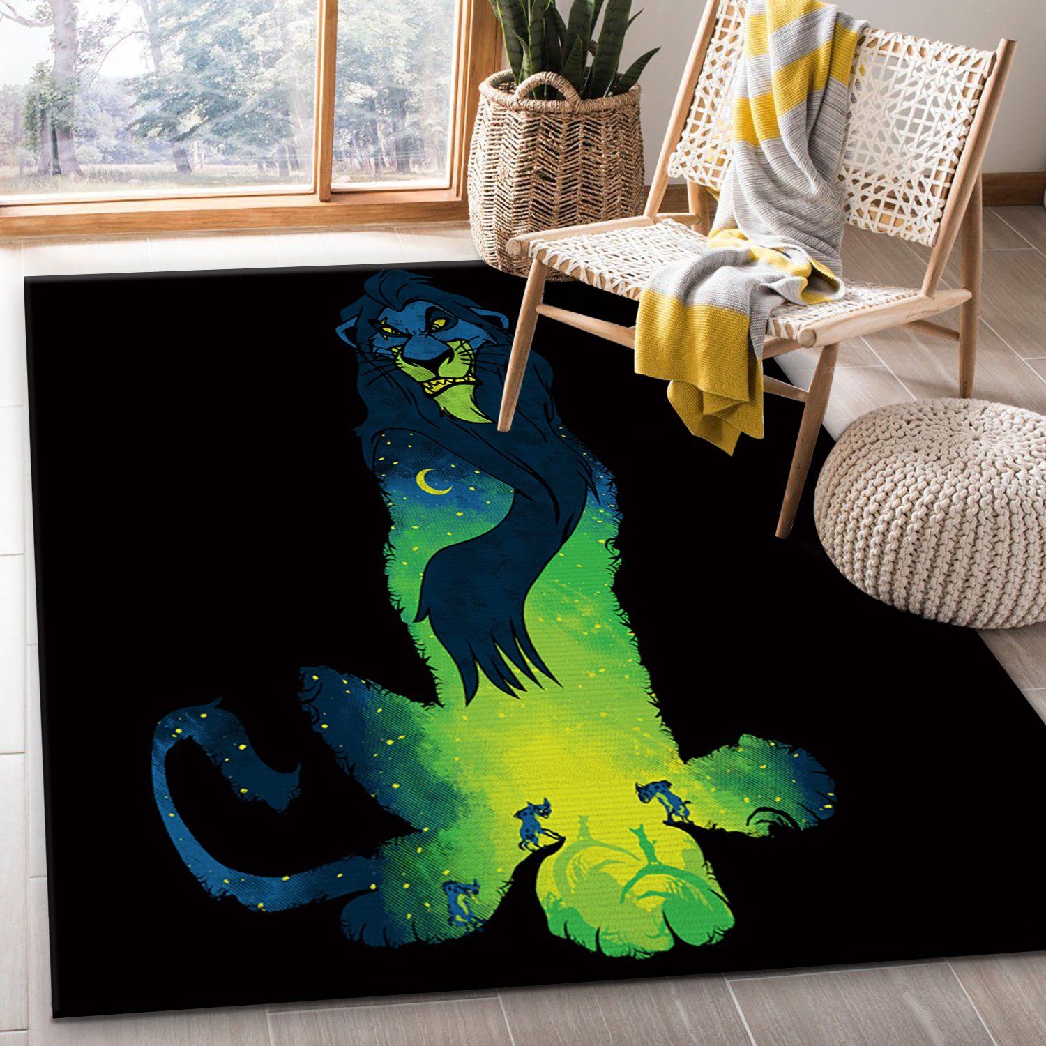 Scar Lion King Rectangle Rug – Custom Size And Printing
