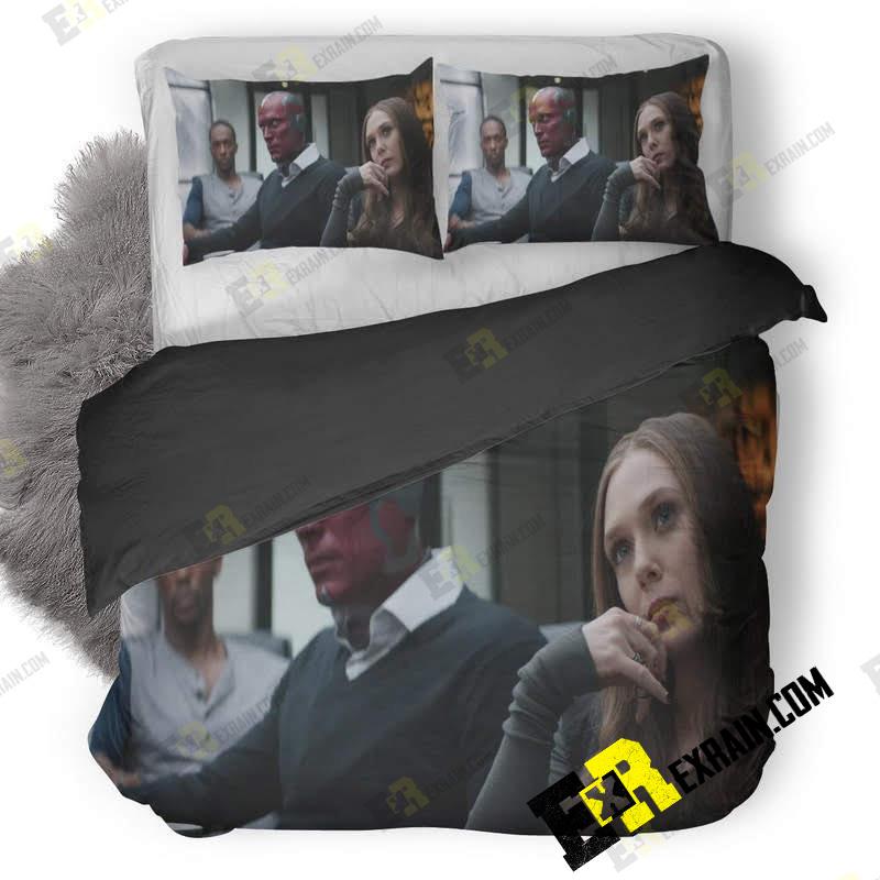 Scarlet Witch And The Vision Wide 3D Customized Duvet Cover Bedding Set