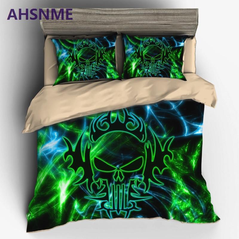 Sci-Fi Abstract Skull Cranium Duvet Cover Bedding Set