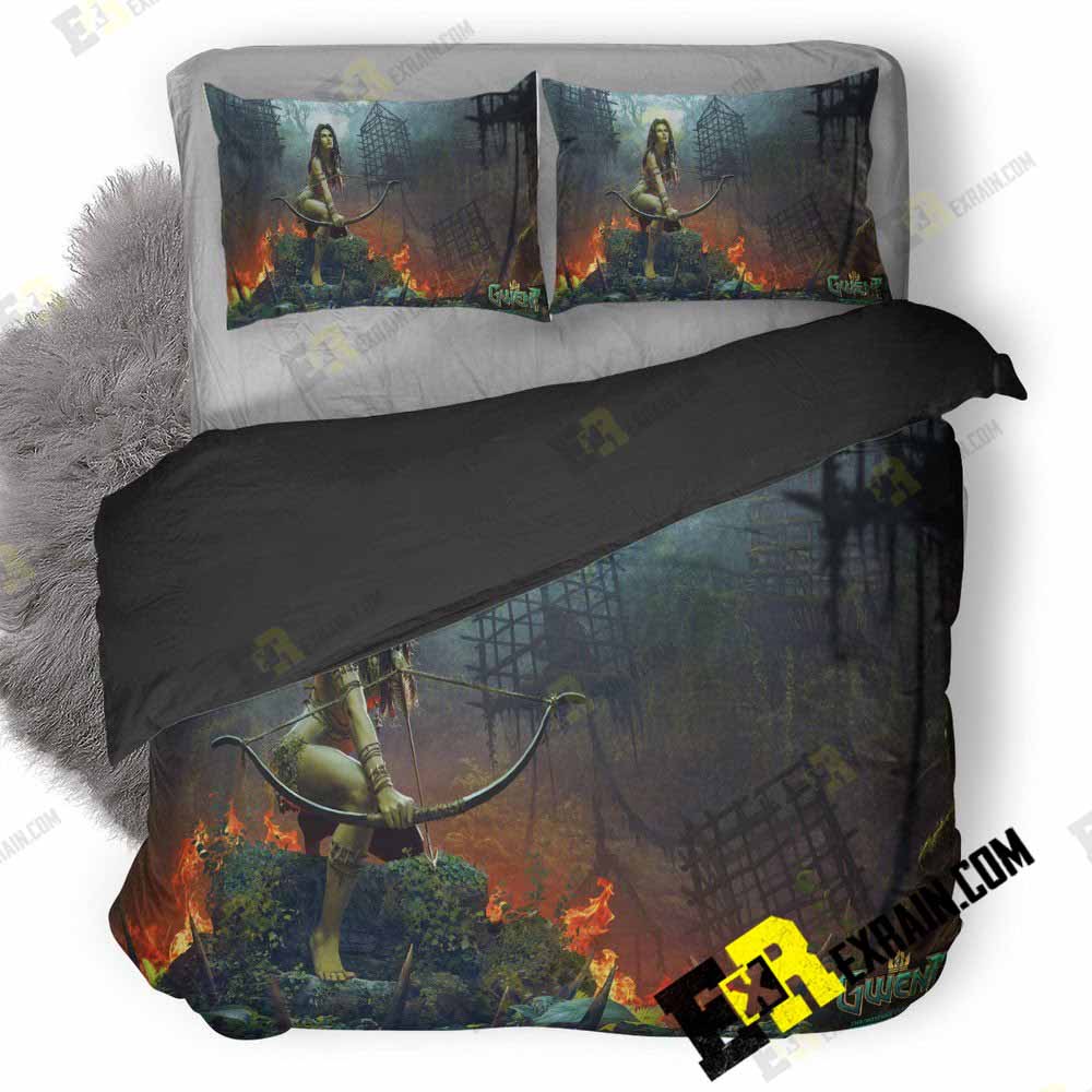 Scoiatael Gwent The Witcher Card Game Pic 3D Customized Duvet Cover Bedding Set