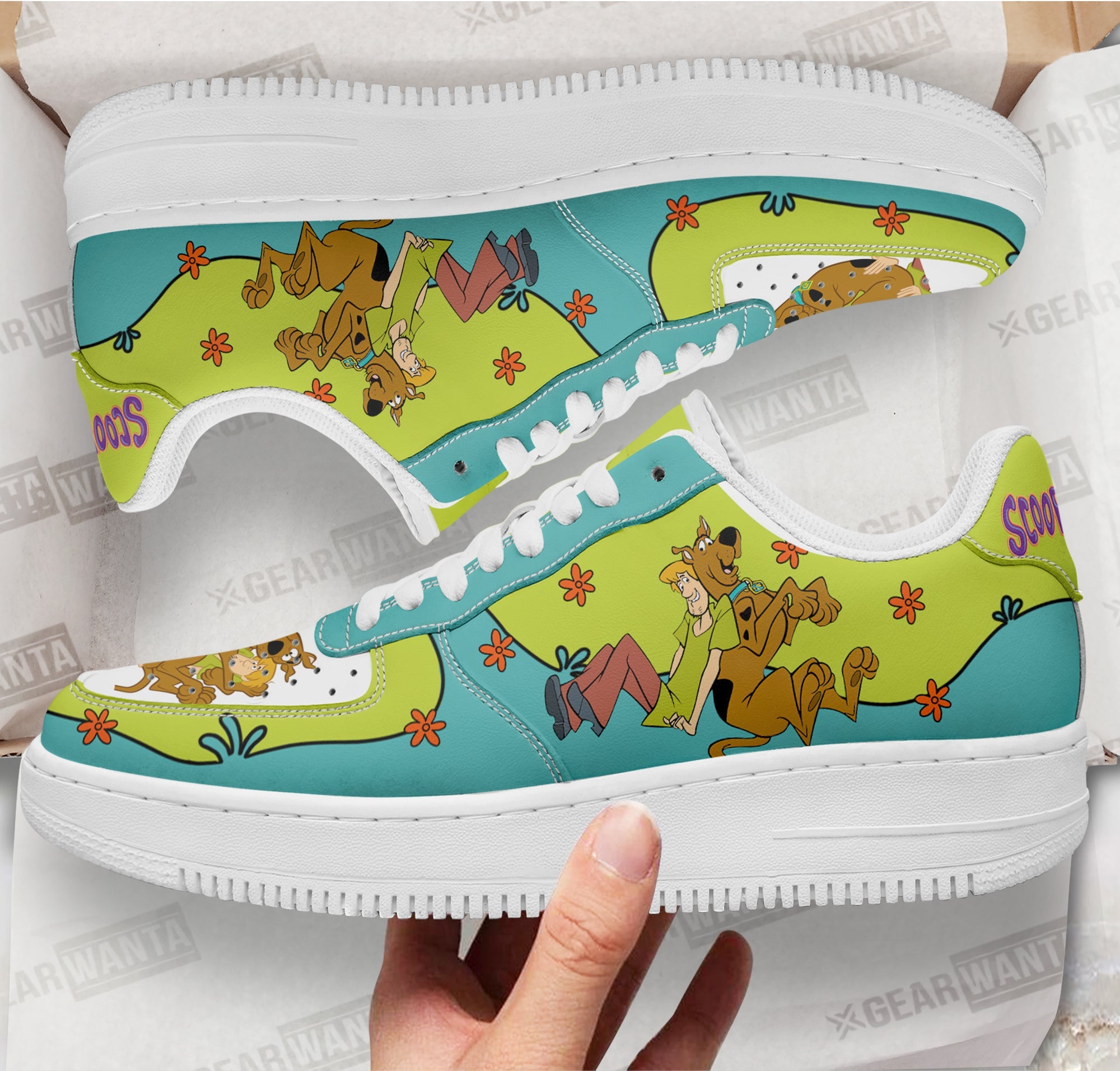 Scooby-Doo and Shaggy Rogers Air Sneakers Custom For Fans
