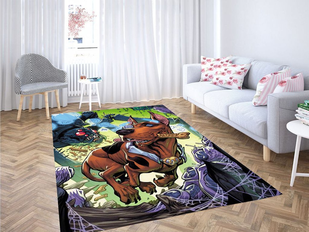 Scooby Doo Zombie Living Room Modern Carpet Rectangle Rug