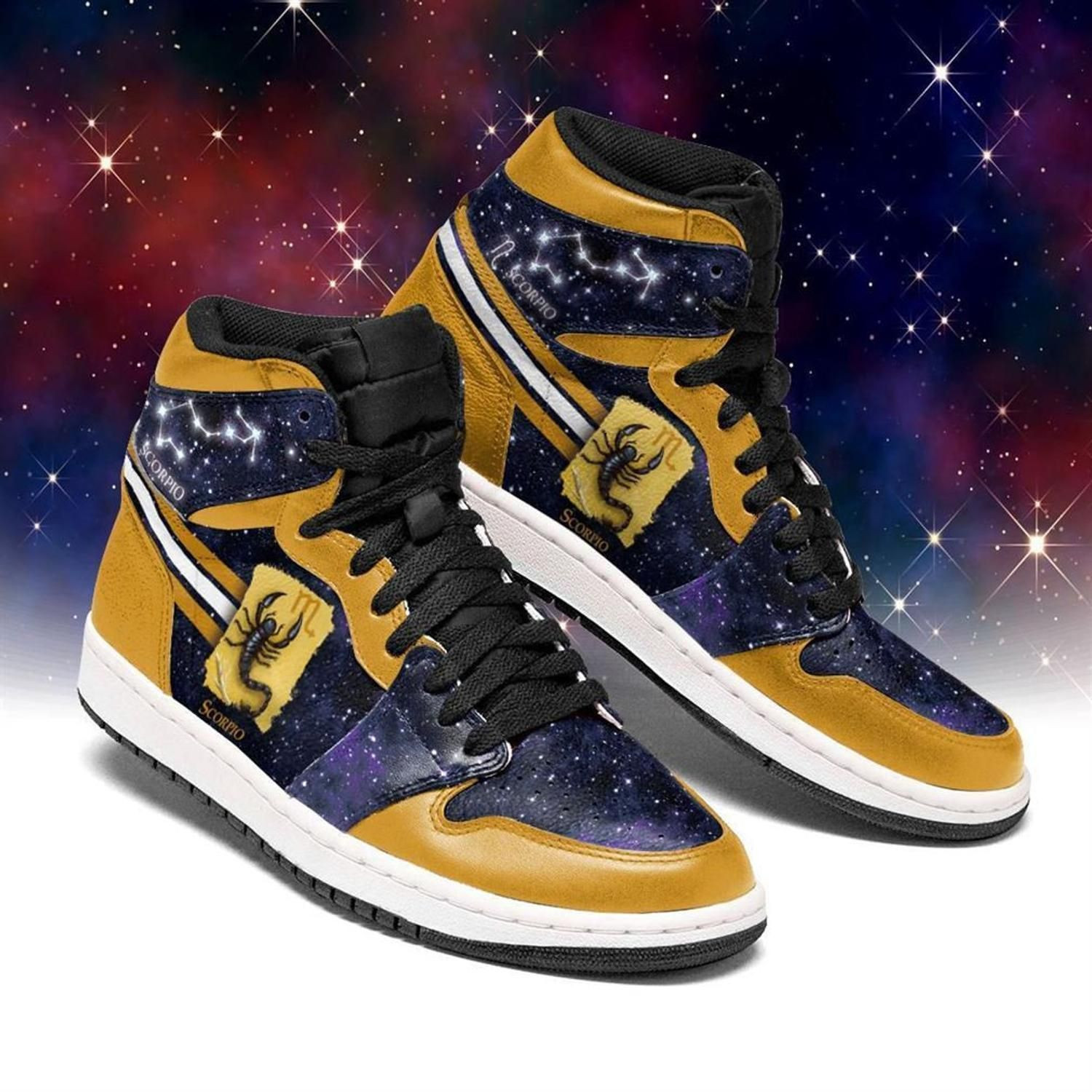 Scorpio Zodiac High Top Air Jordan Sneaker, Air Jordan Hightop