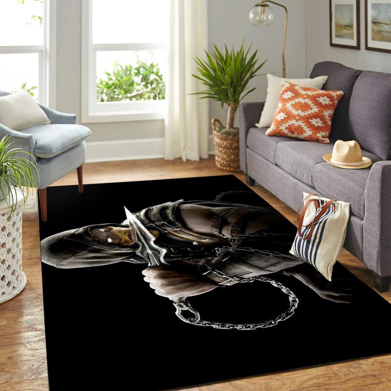 Scorpion Mortal Kombat X Carpet Floor Area Rectangle Rug