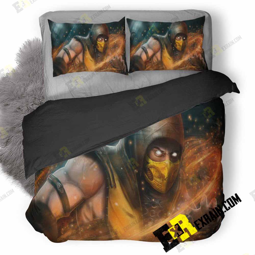 Scorpion Mortal Kombat X New W6 3D Customized Duvet Cover Bedding Set