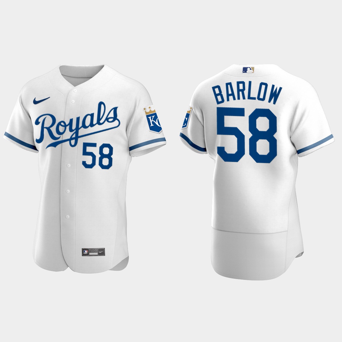 Scott Barlow Kansas City Royals Jersey - White