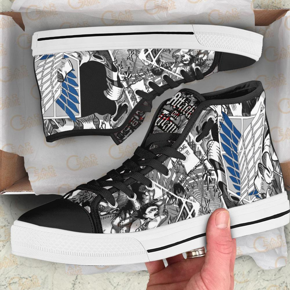 Scout Regiment High Top Shoes Custom Anime Attack On Titan Sneakers
