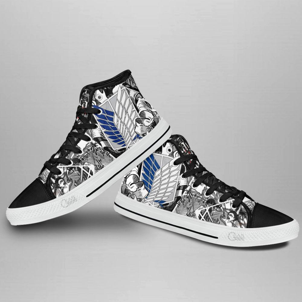 Scout Regiment High Top Shoes Custom Anime Attack On Titan Sneakers
