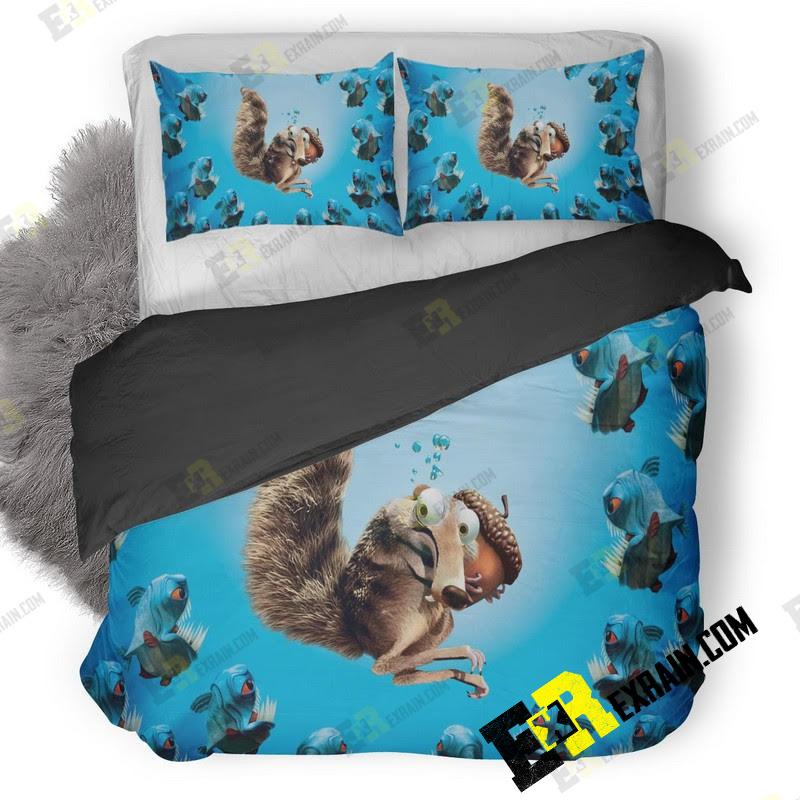 Scrat In Ice Age 3D Customized Duvet Cover Bedding Set