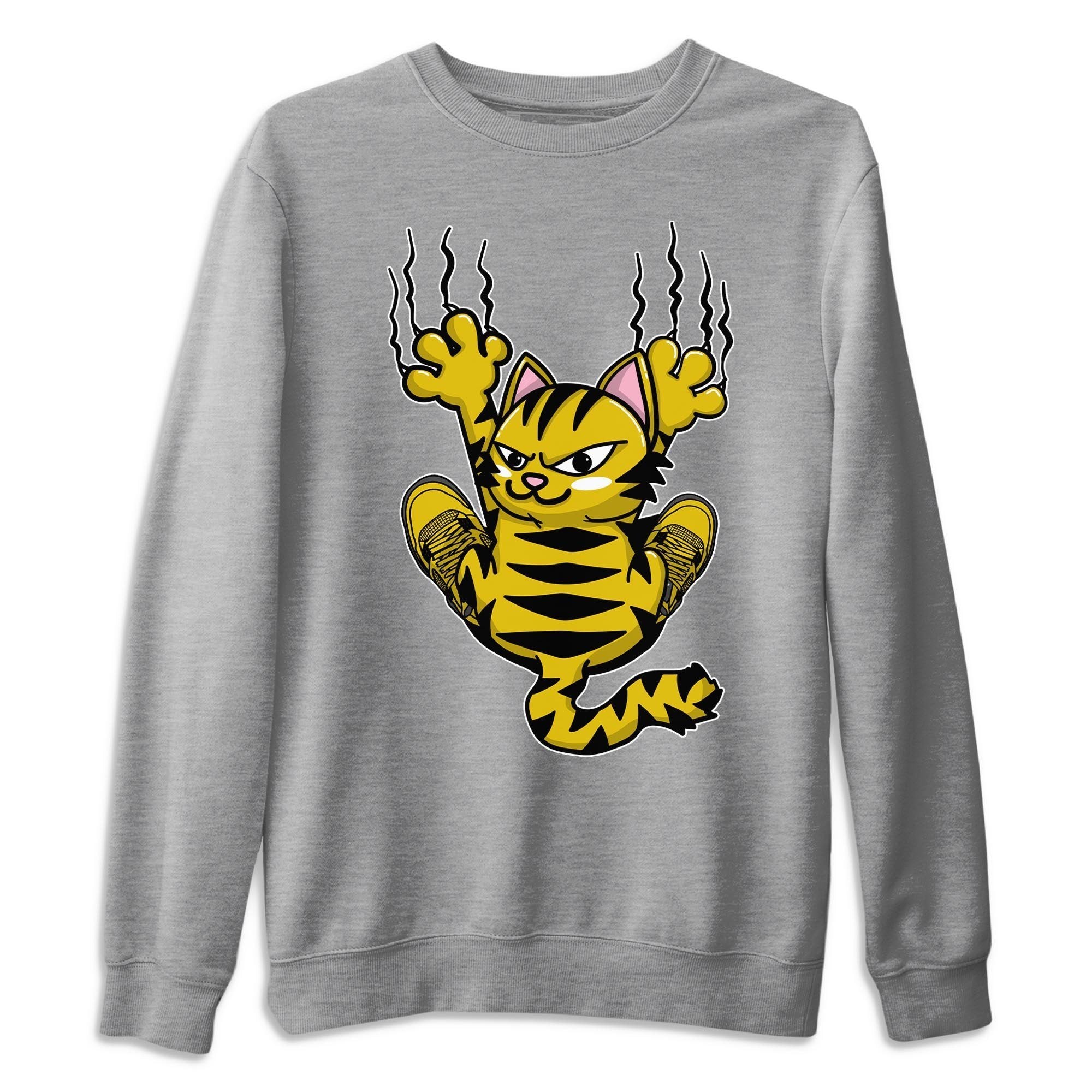 Scratching Cat Unisex Sweater – Air Jordan 4 Lightning, Sneakers Matching Sweater