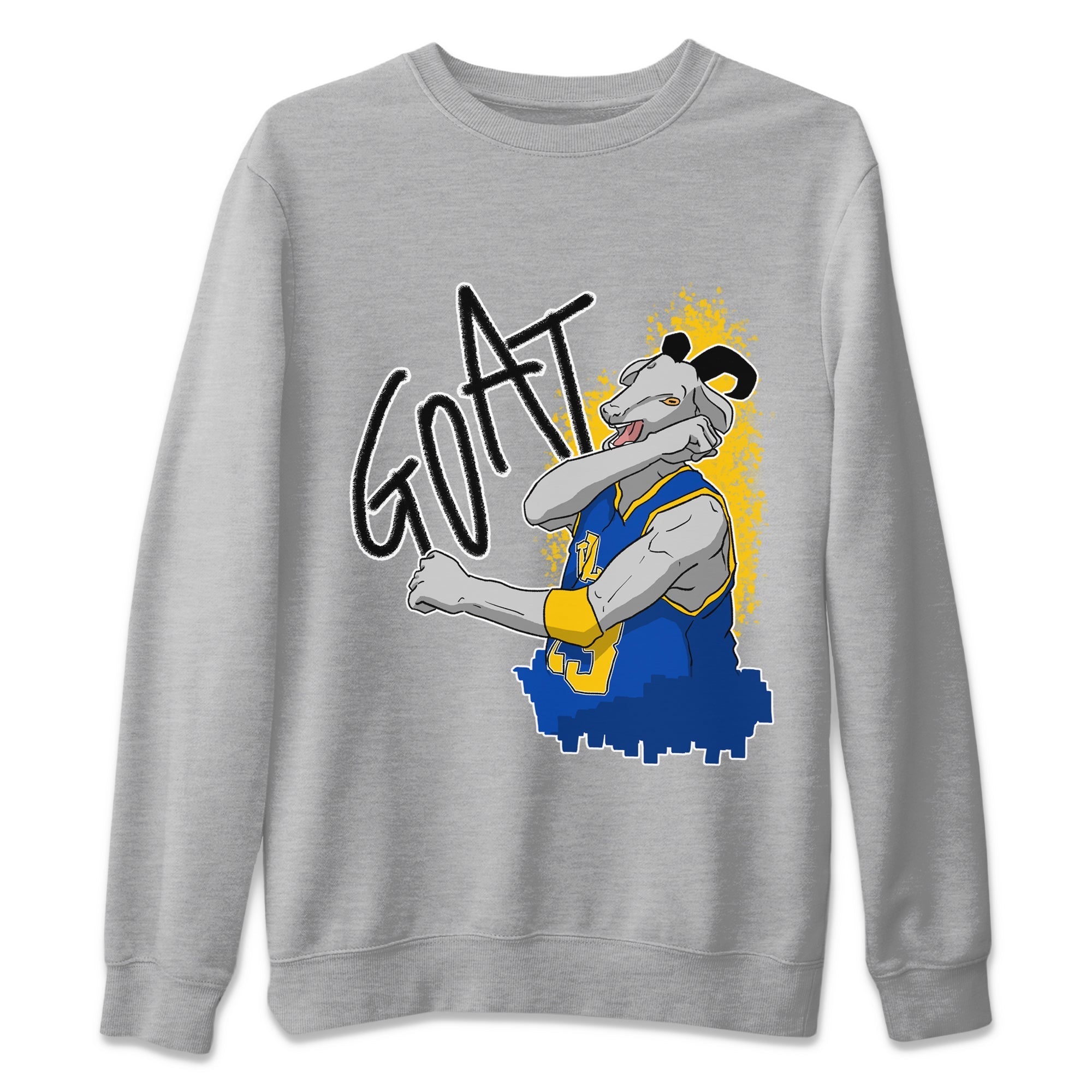 Screaming Goat Unisex Sweater – Air Jordan 1 Game Royal Varsity Maize, Sneakers Matching Sweater