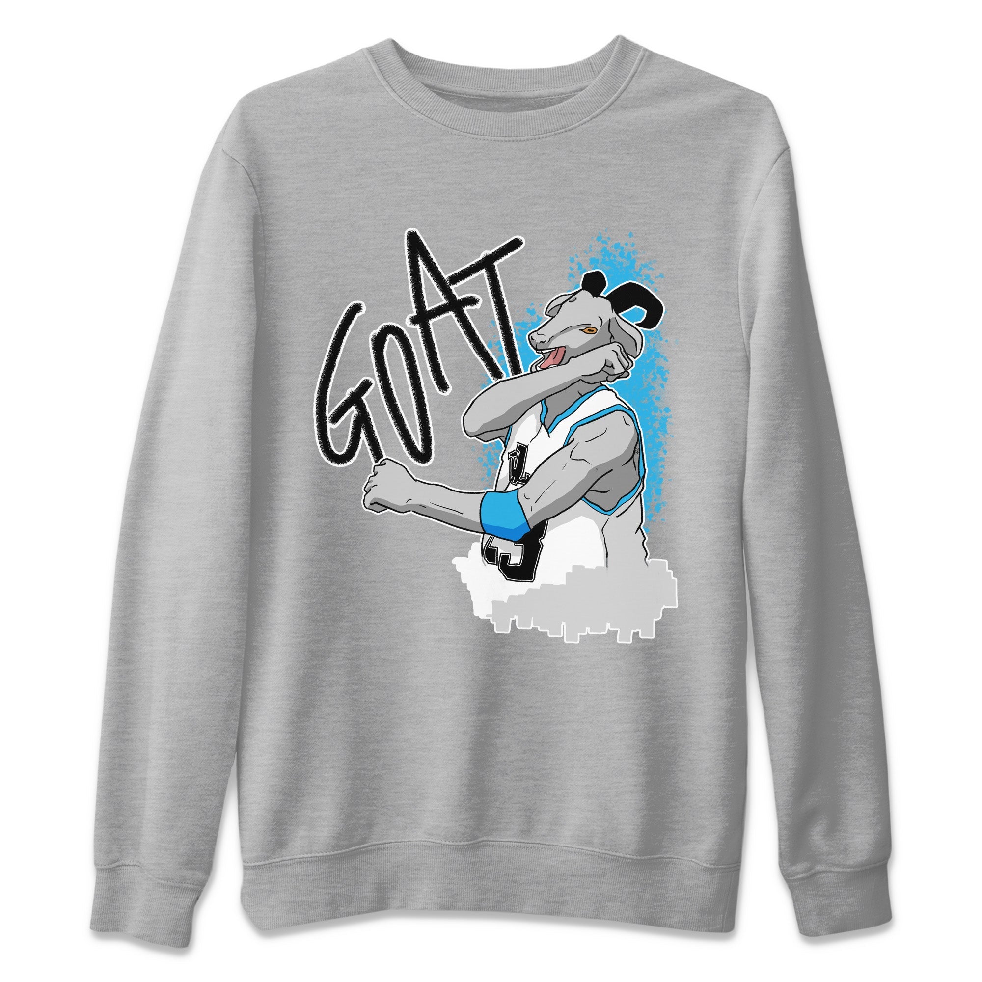 Screaming Goat Unisex Sweater – Air Jordan 1 Powder Blue, Sneakers Matching Sweater