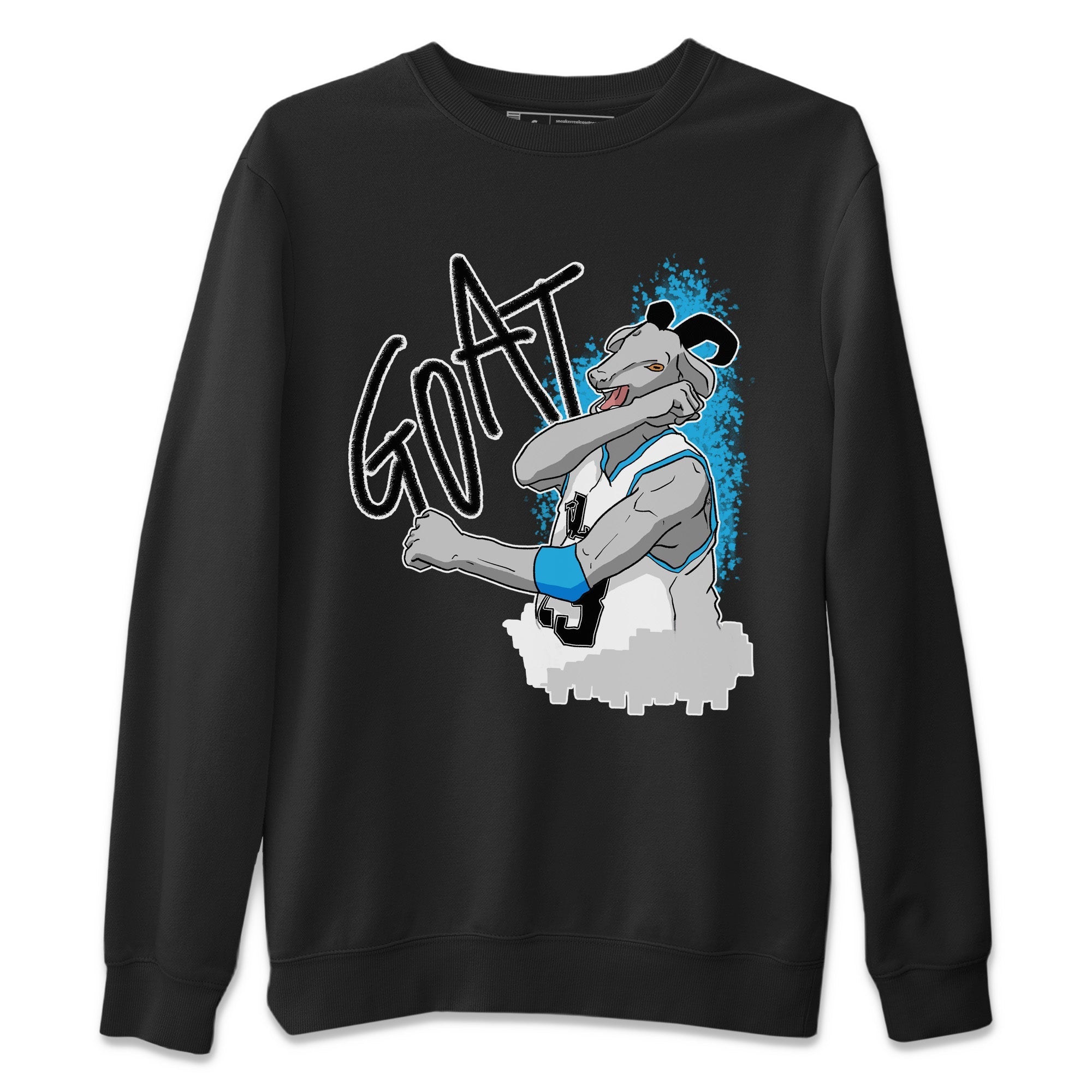 Screaming Goat Unisex Sweater – Air Jordan 1 Powder Blue, Sneakers Matching Sweater