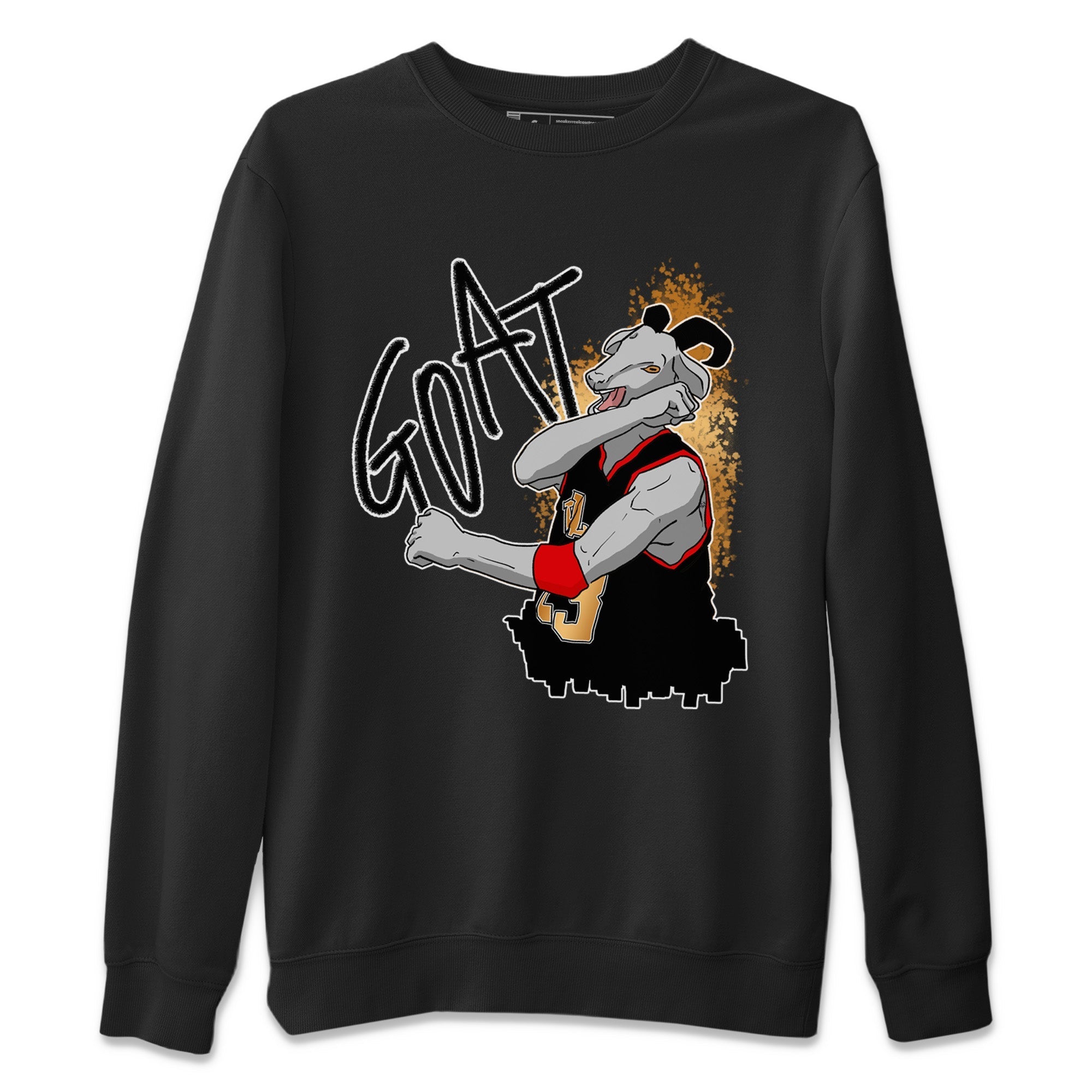 Screaming Goat Unisex Sweater – Air Jordan 3 Black Gold, Sneakers Matching Sweater